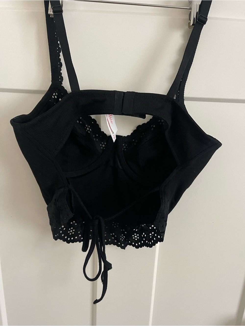 Colsie Black Lace-Trim Bustier - Picture 3 of 5